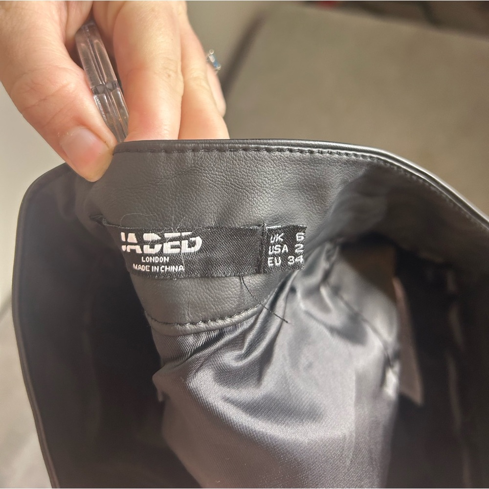 Jaded London Daytona Vegan Leather Mini Skirt - Picture 13 of 13